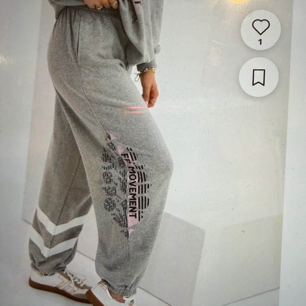 NWT Free People Movement All Star Gray Joggers - Picture 2 of 5